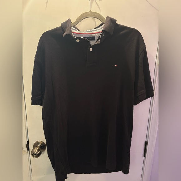 Tommy Hilfiger Black custom fit polo - Picture 1 of 3